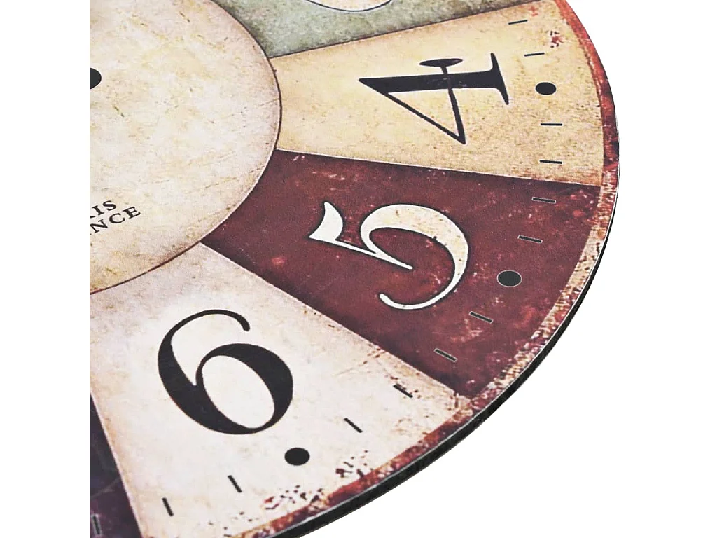 Horloge murale vintage Colorée 30 cm