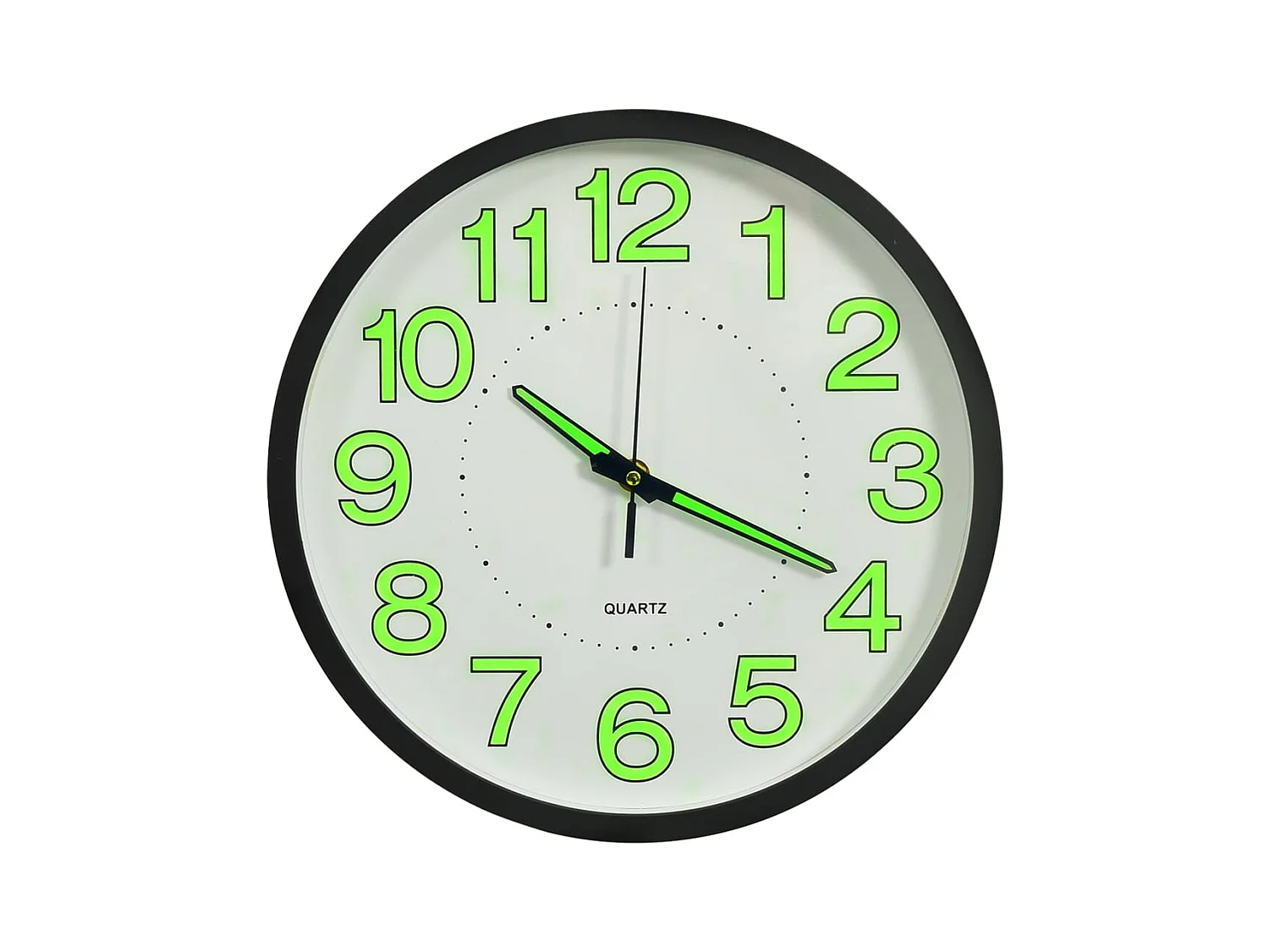 Horloge murale lumineuse Noir 30 cm