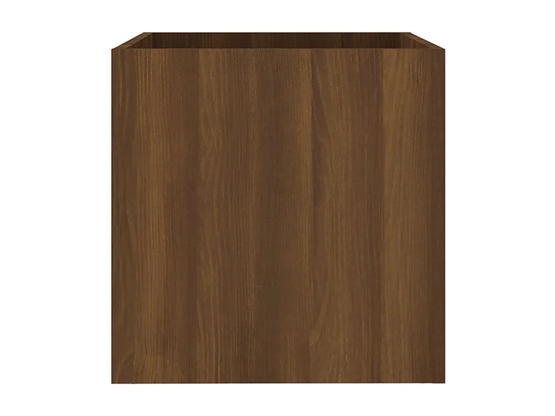 Jardinière Chêne marron 40x40x40 cm Bois d'ingénierie