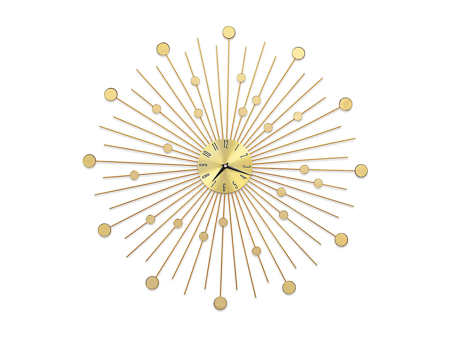 Horloge murale Métal 70 cm Doré