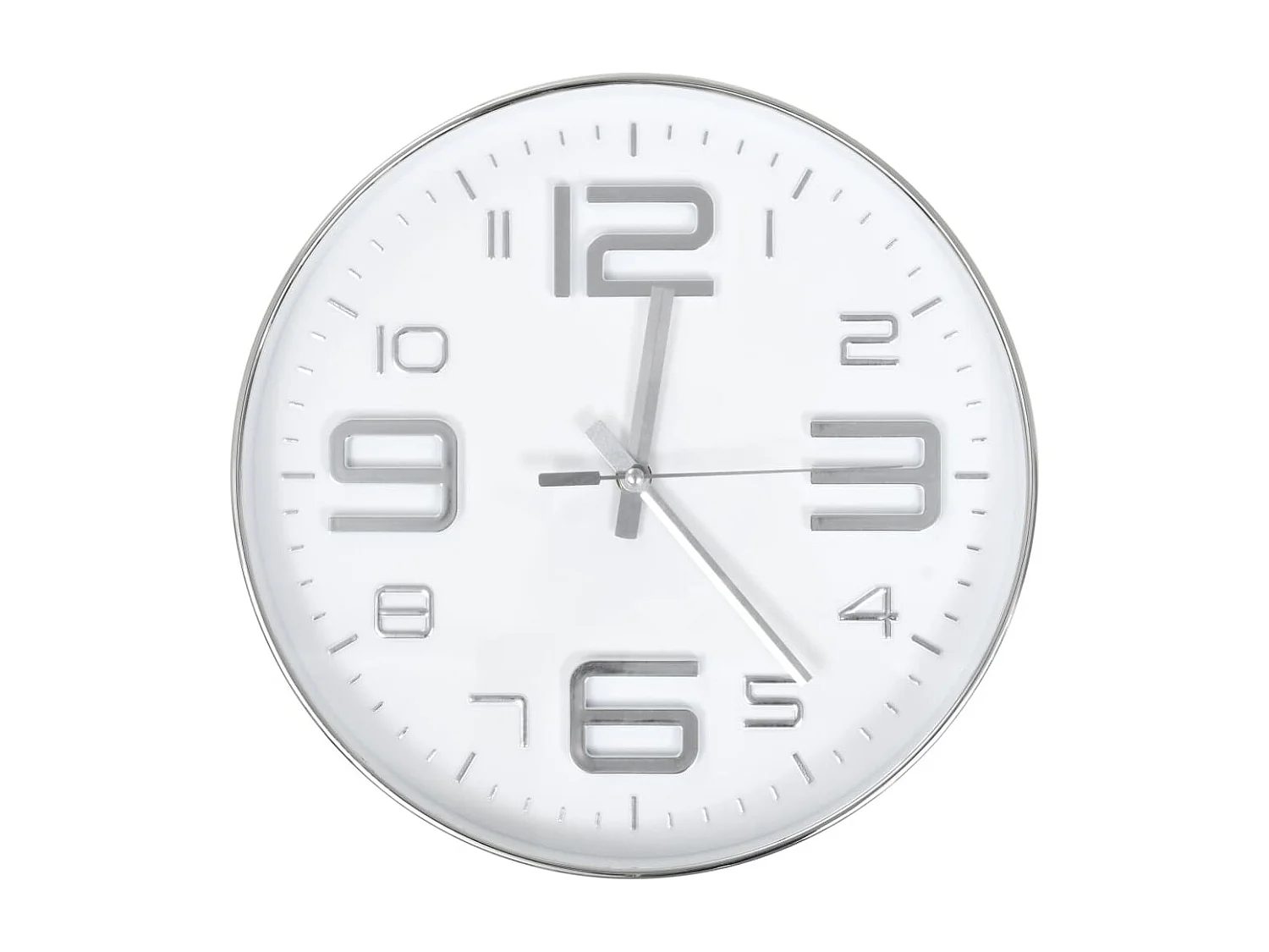 Horloge murale 30 cm Argenté