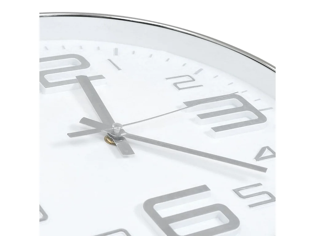 Horloge murale 30 cm Argenté