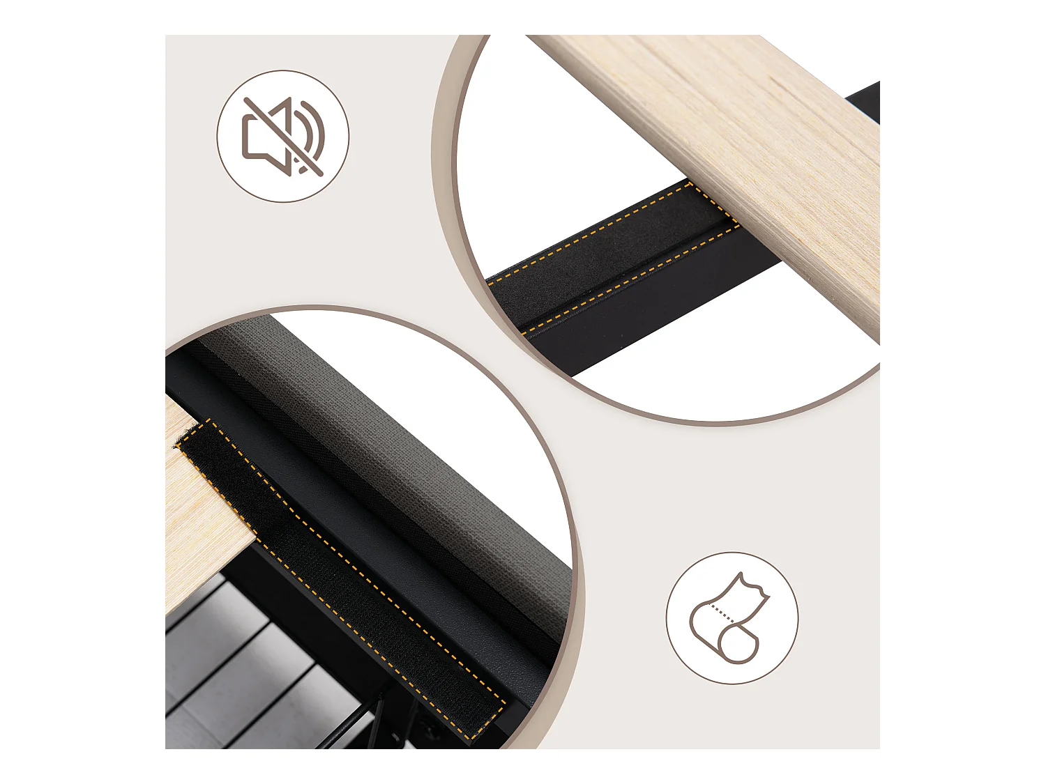 Lit avec LED et USB, 90x200 cm, Tête de lit ajustable, 2 tiroirs de rangement, Bois, Gris (220x94.5x103.5 cm)