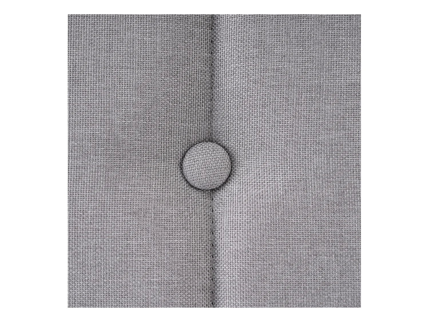 Lit simple avec fonction charge USB Type C, cadre en lin gris, sommier bois (103x208x103cm)