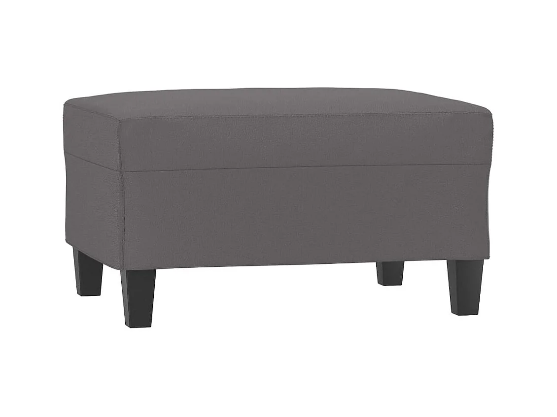 Repose-pied Gris 70x55x41 cm Similicuir FR139478