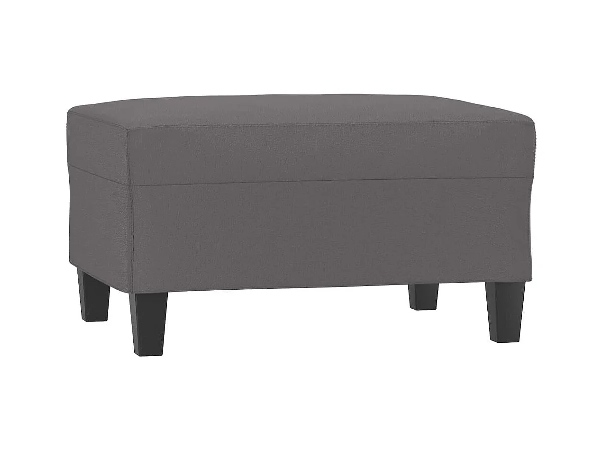 Repose-pied Gris 70x55x41 cm Similicuir FR139478