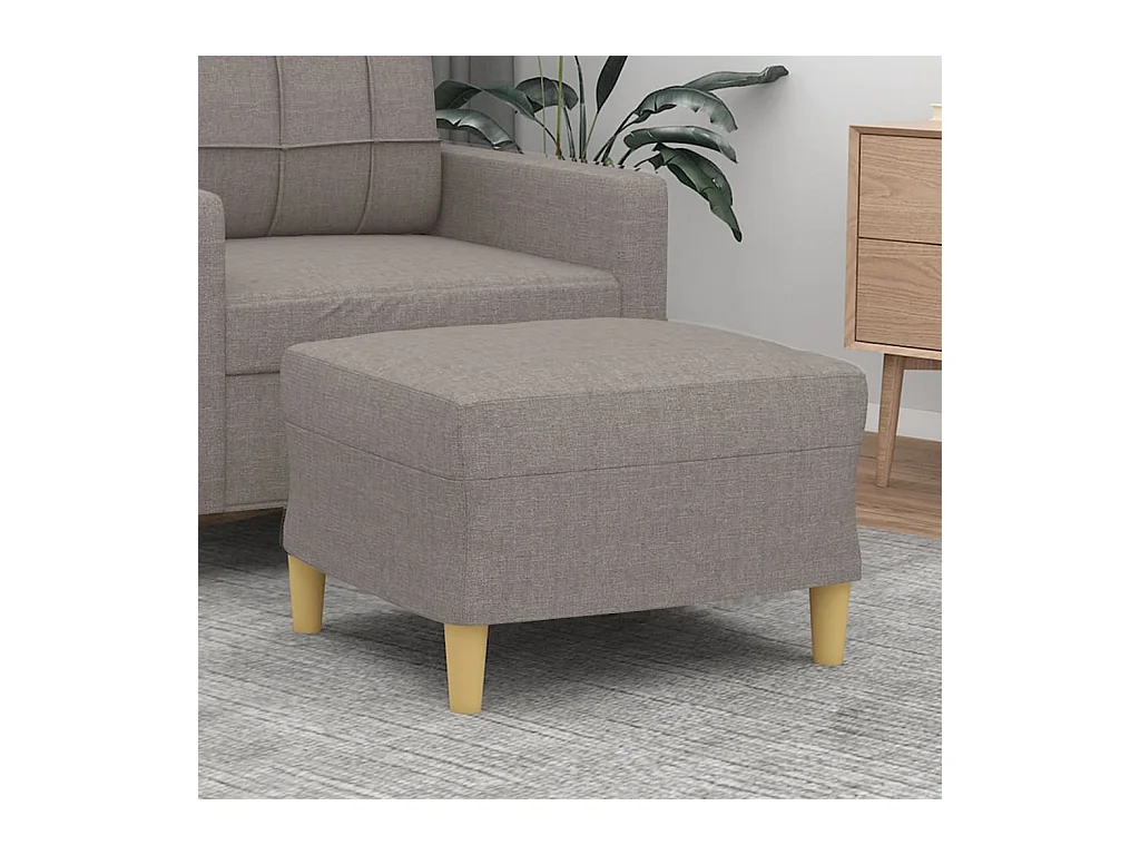 Repose-pied Taupe 60x50x41 cm Tissu FR956916