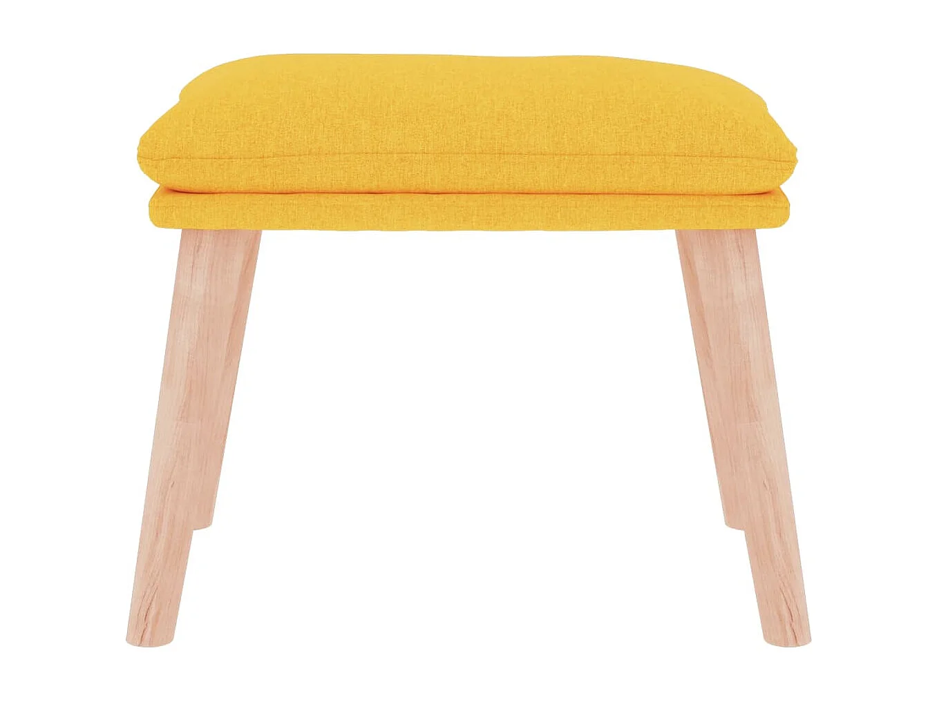 Reposapiés de tela amarillo mostaza 45x29,5x35 cm ES368203