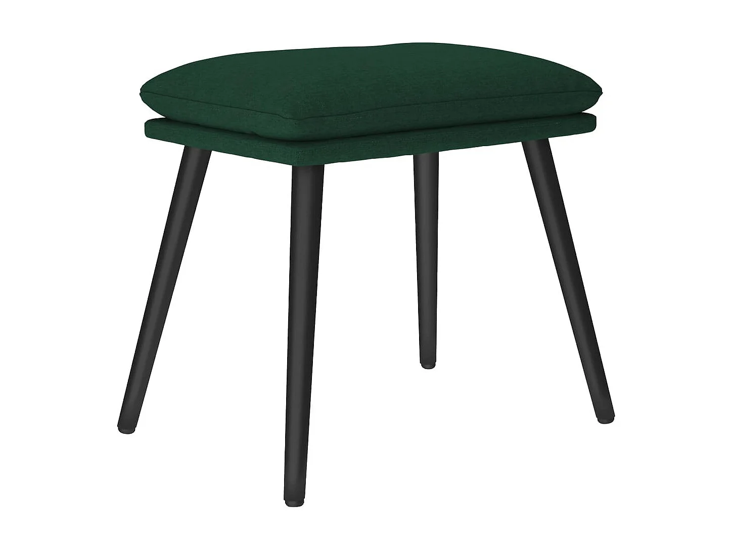 Reposapiés de tela verde oscuro 45x29,5x35 cm ES650812