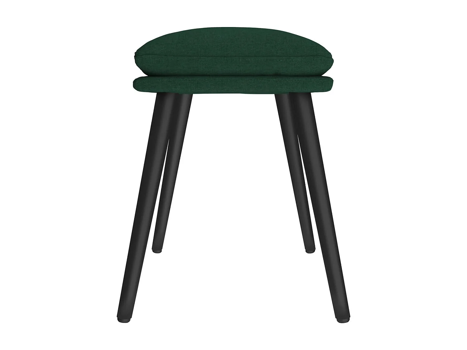 Reposapiés de tela verde oscuro 45x29,5x35 cm ES650812