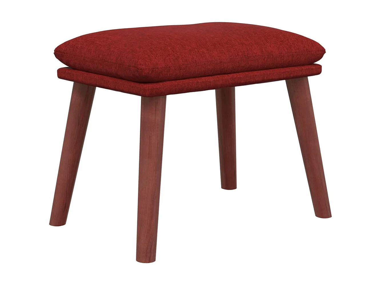 Reposapiés de tela rojo tinto 45x29,5x35 cm ES581395