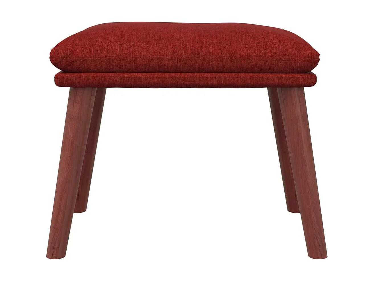 Reposapiés de tela rojo tinto 45x29,5x35 cm ES581395