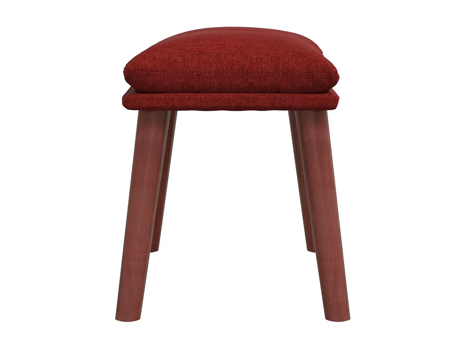 Reposapiés de tela rojo tinto 45x29,5x35 cm ES581395
