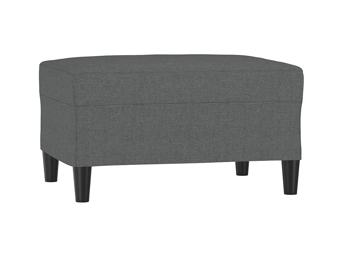 Repose-pied Gris foncé 70x55x41 cm Tissu FR704126