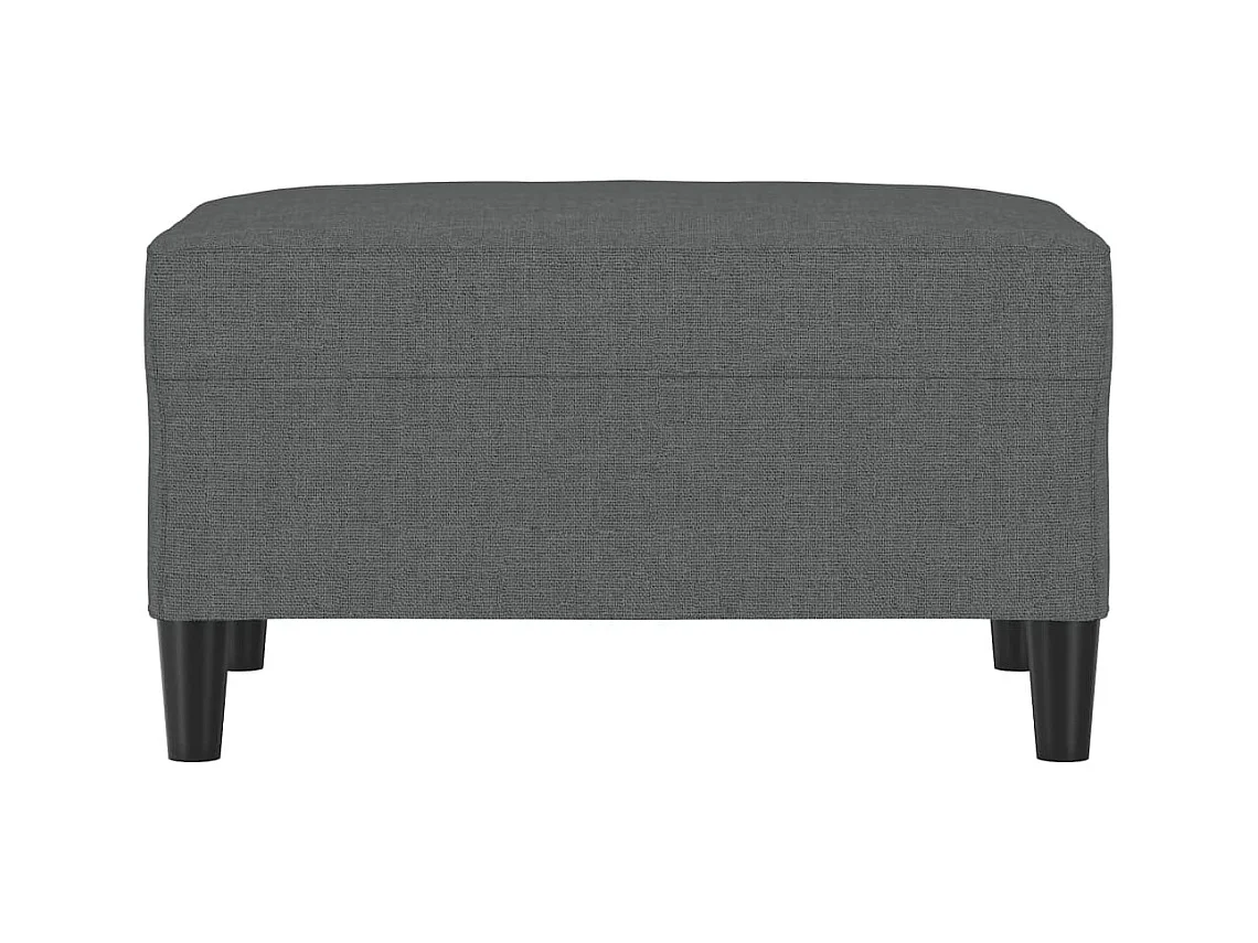 Repose-pied Gris foncé 70x55x41 cm Tissu FR704126