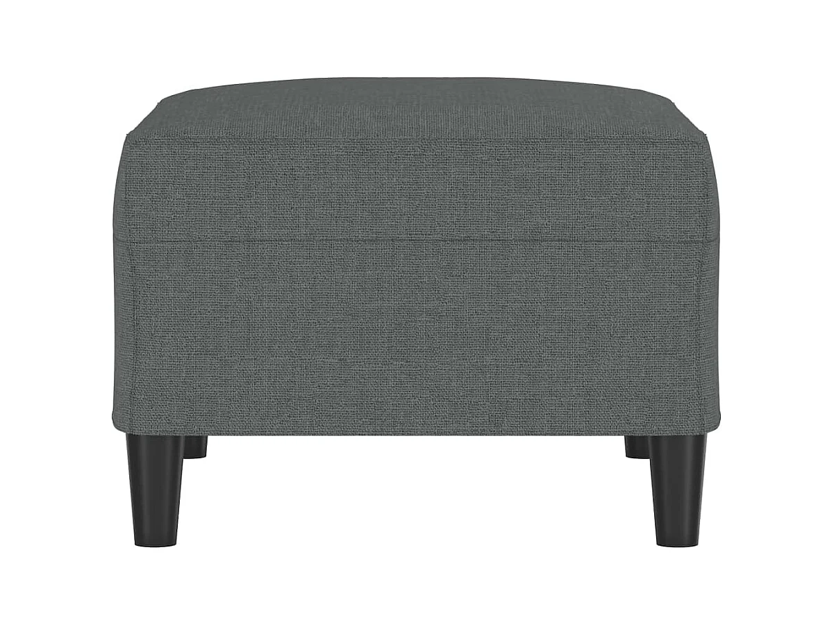 Repose-pied Gris foncé 70x55x41 cm Tissu FR704126