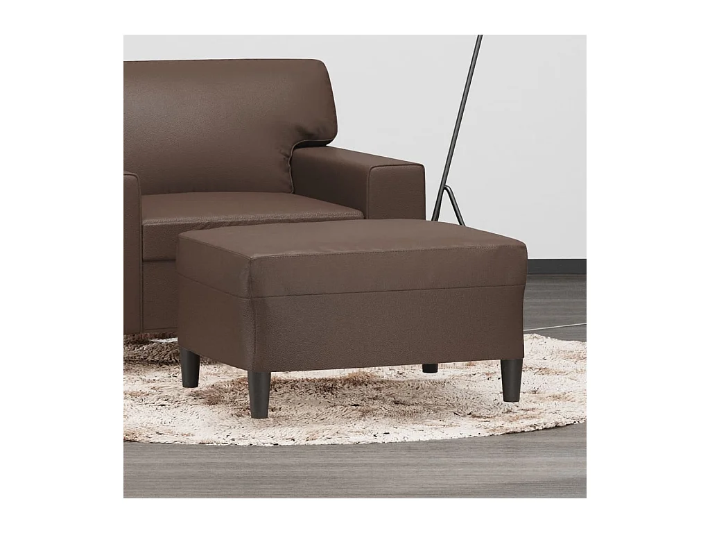 Repose-pied Marron 70x55x41 cm Similicuir FR891170