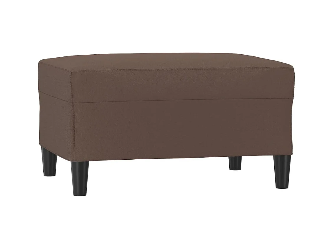 Repose-pied Marron 70x55x41 cm Similicuir FR891170