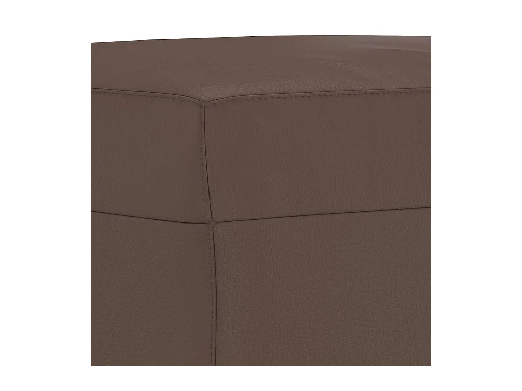 Repose-pied Marron 70x55x41 cm Similicuir FR891170