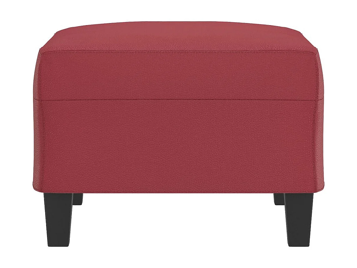 Repose-pied Rouge bordeaux 70x55x41 cm Similicuir FR549993