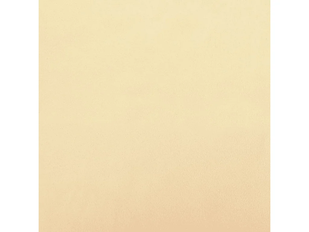 Reposapiés de terciopelo crema blanco 45x29,5x35 cm ES128811