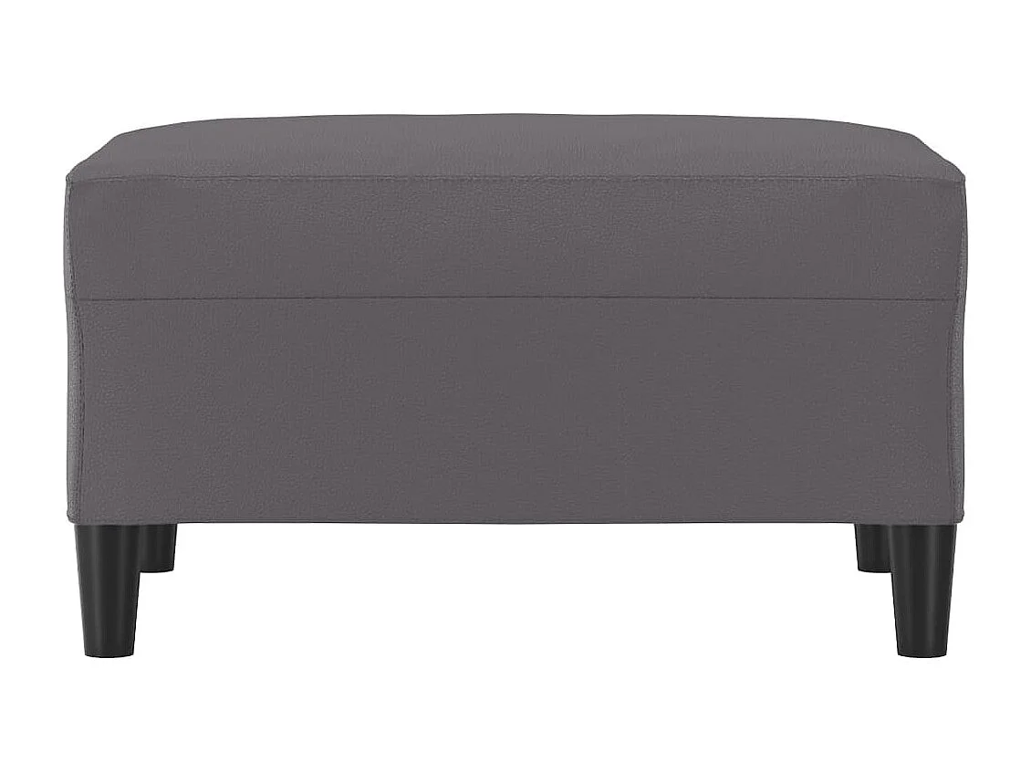 Repose-pied Gris 70x55x41 cm Similicuir FR360816