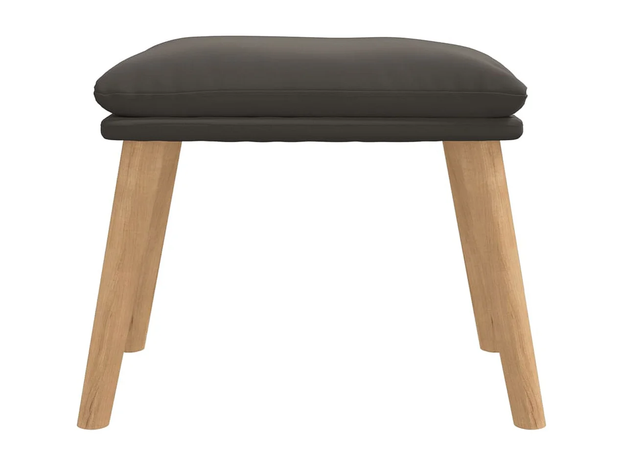 Voetenbank 45x29,5x35 cm fluweel donkergrijs BE736944