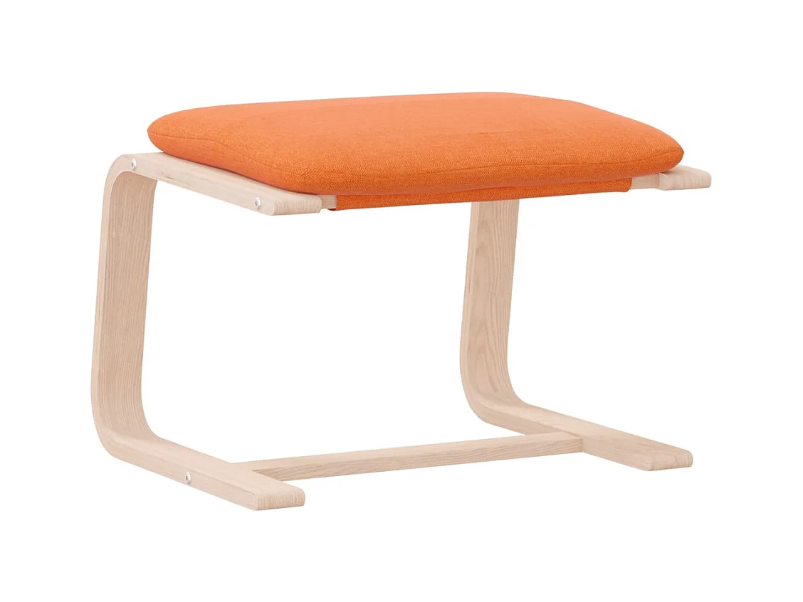 Repose-pied Jaune foncé 51x41x40 cm Tissu FR147884