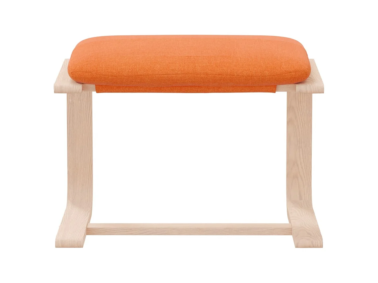 Repose-pied Jaune foncé 51x41x40 cm Tissu FR147884