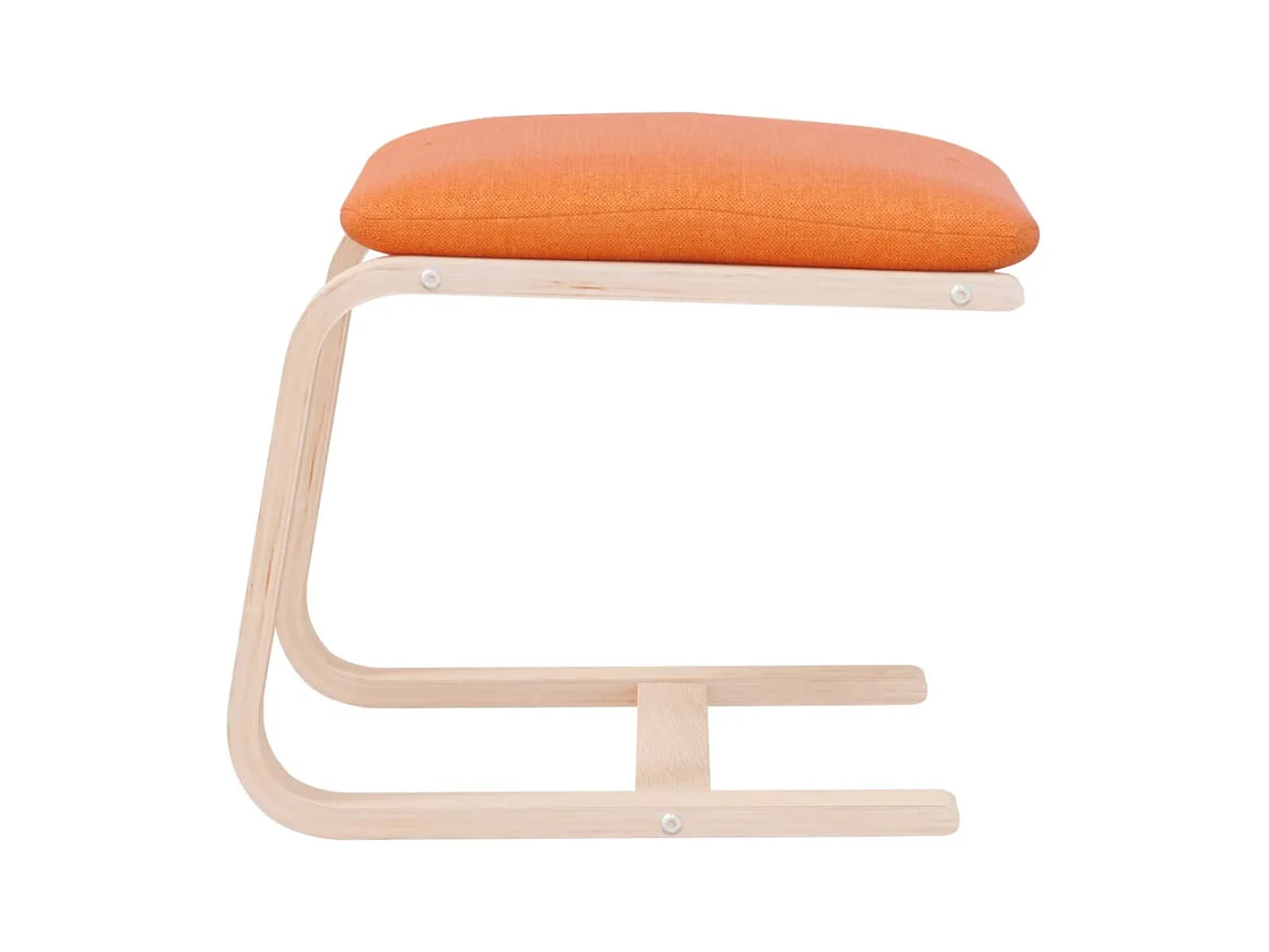 Repose-pied Jaune foncé 51x41x40 cm Tissu FR147884