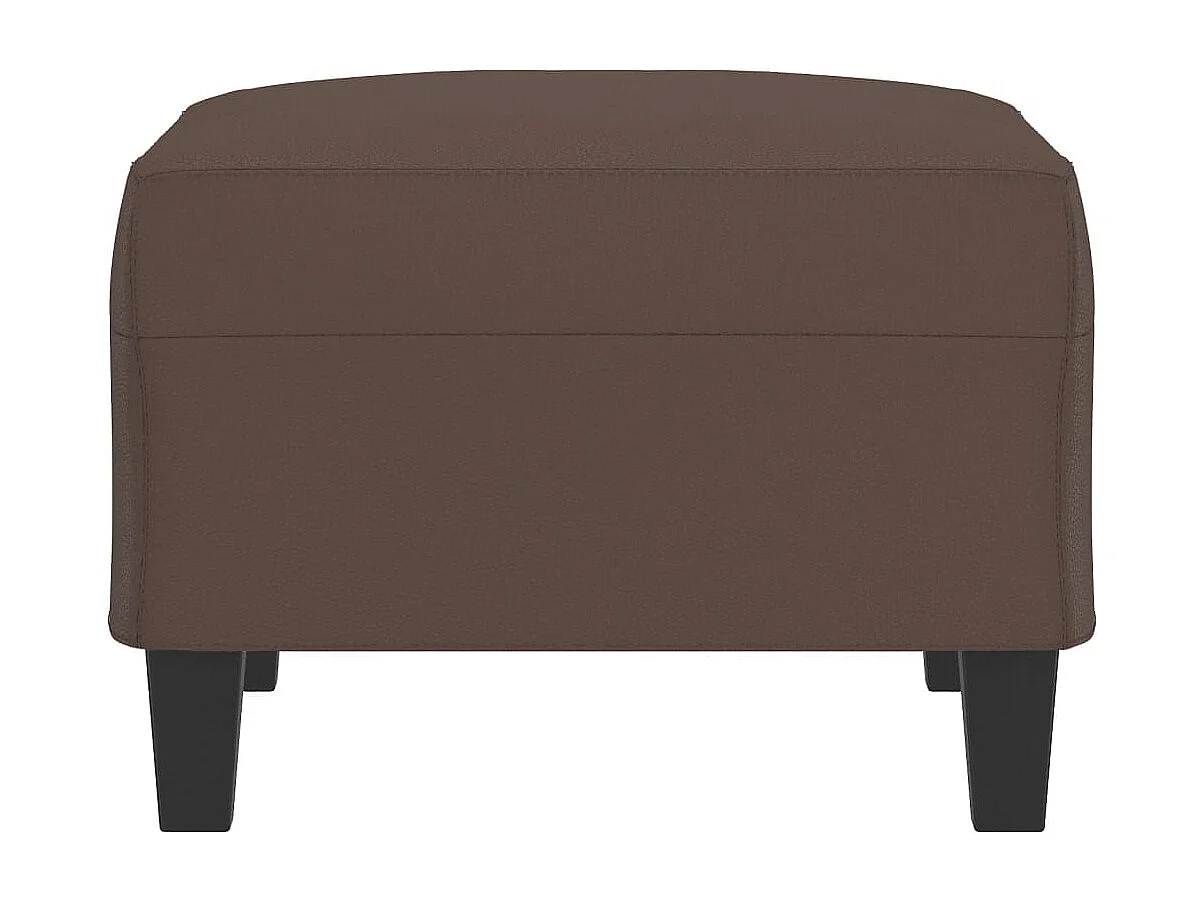 Repose-pied Marron 70x55x41 cm Similicuir FR736130