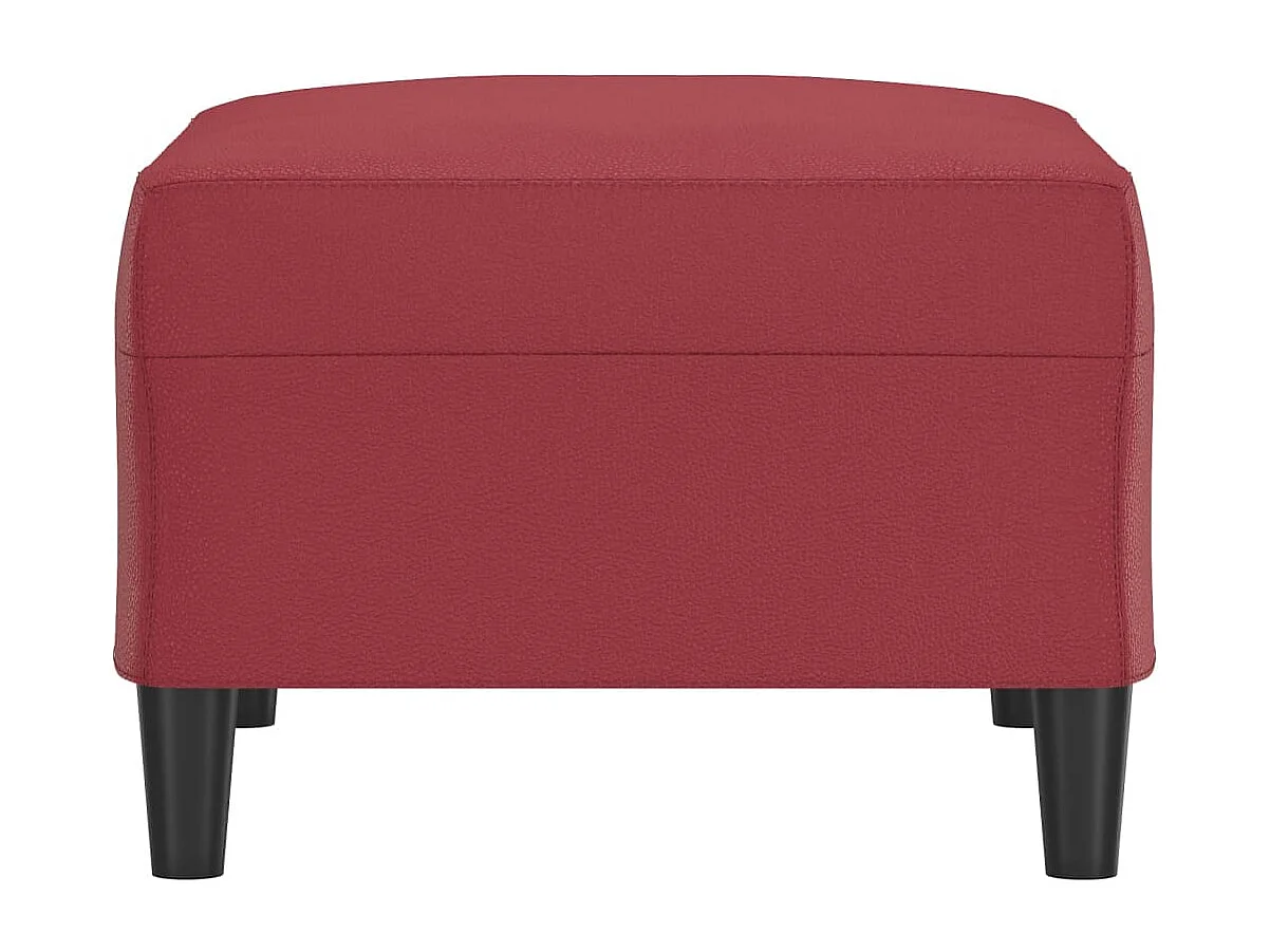 Repose-pied Rouge bordeaux 70x55x41 cm Similicuir FR776032