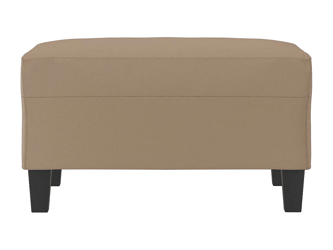 Voetenbank 70x55x41 cm kunstleer cappuccino BE328534