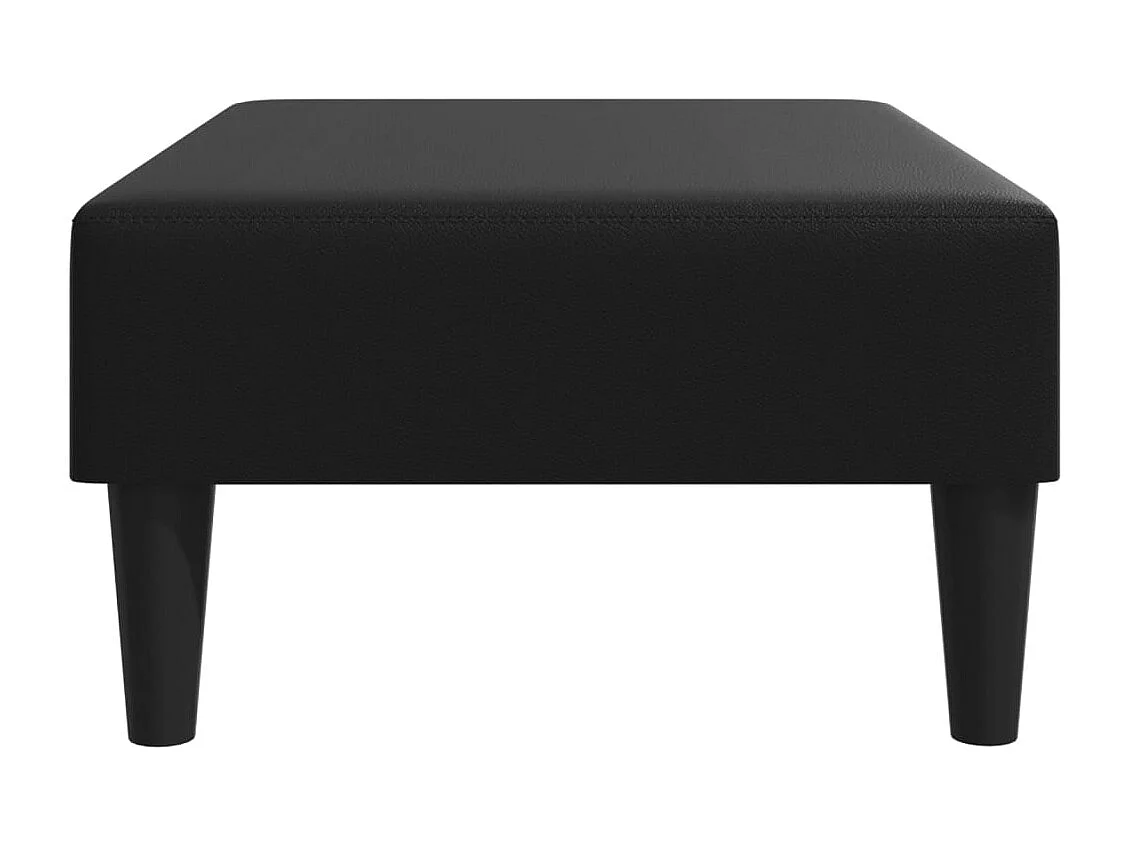 Repose-pied noir 77x55x31 cm similicuir FR690956