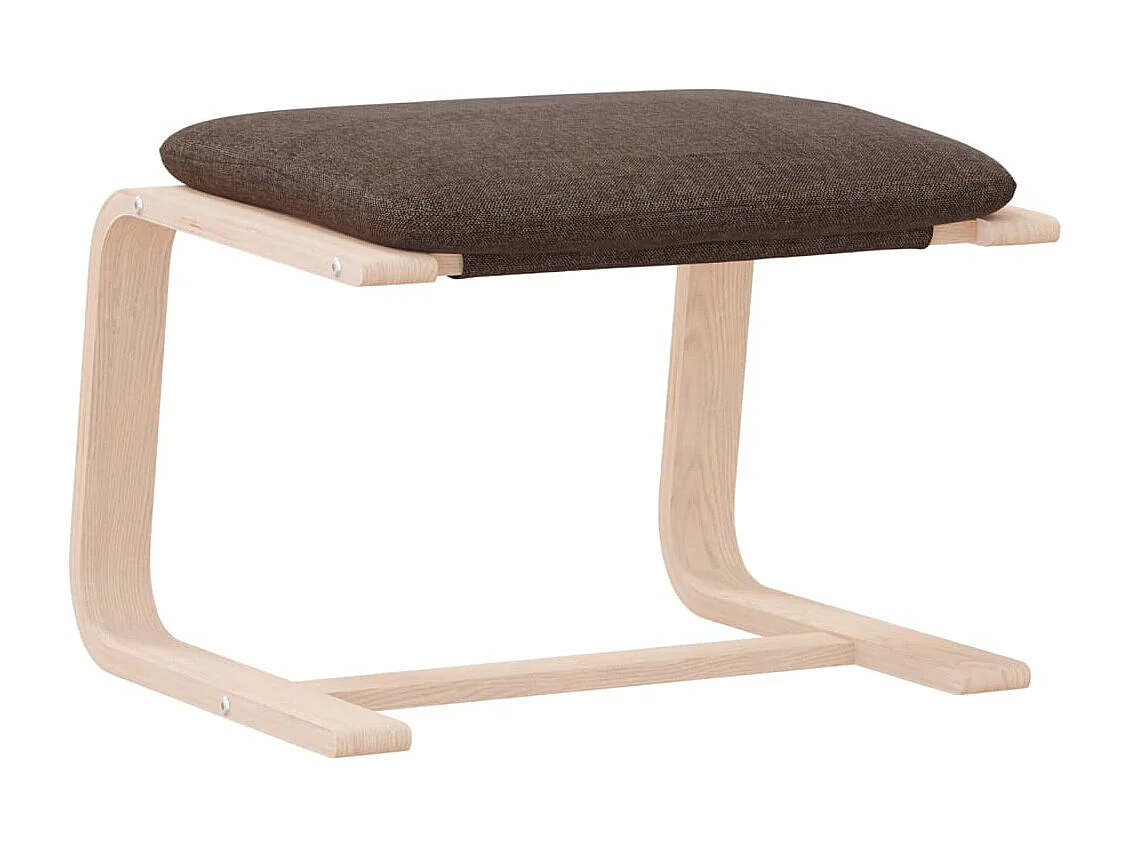 Voetenbank 51x41x40 cm stof donkergrijs BE172698