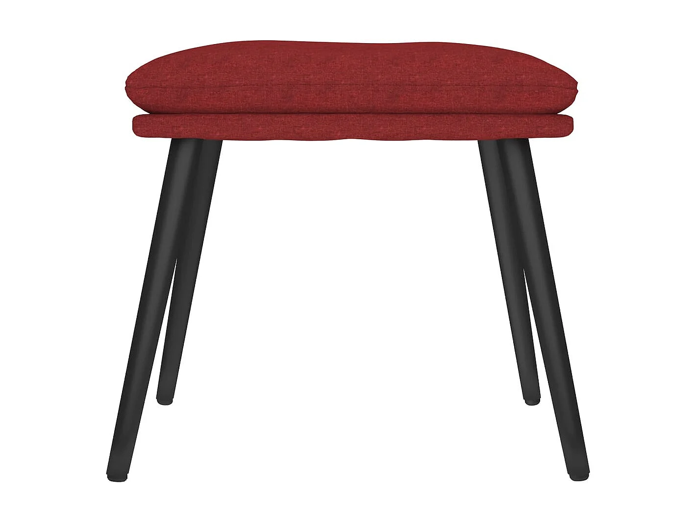 Reposapiés de tela rojo tinto 45x29,5x35 cm ES118804