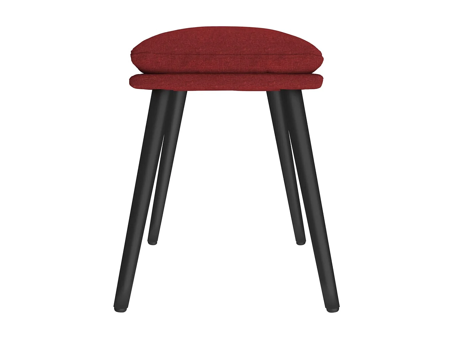 Reposapiés de tela rojo tinto 45x29,5x35 cm ES118804
