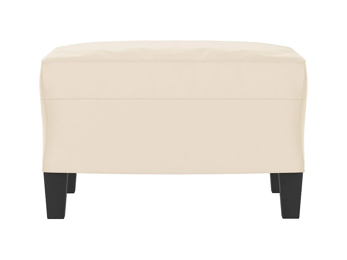 Repose-pied Beige 60x50x41 cm Tissu microfibre FR450404