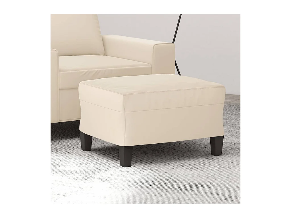 Repose-pied Beige 60x50x41 cm Tissu microfibre FR450404