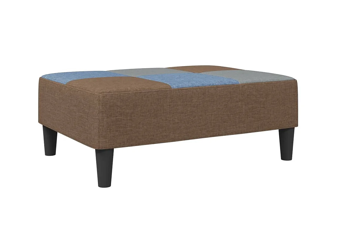 Repose-pied patchwork 77x55x31 cm tissu FR816060