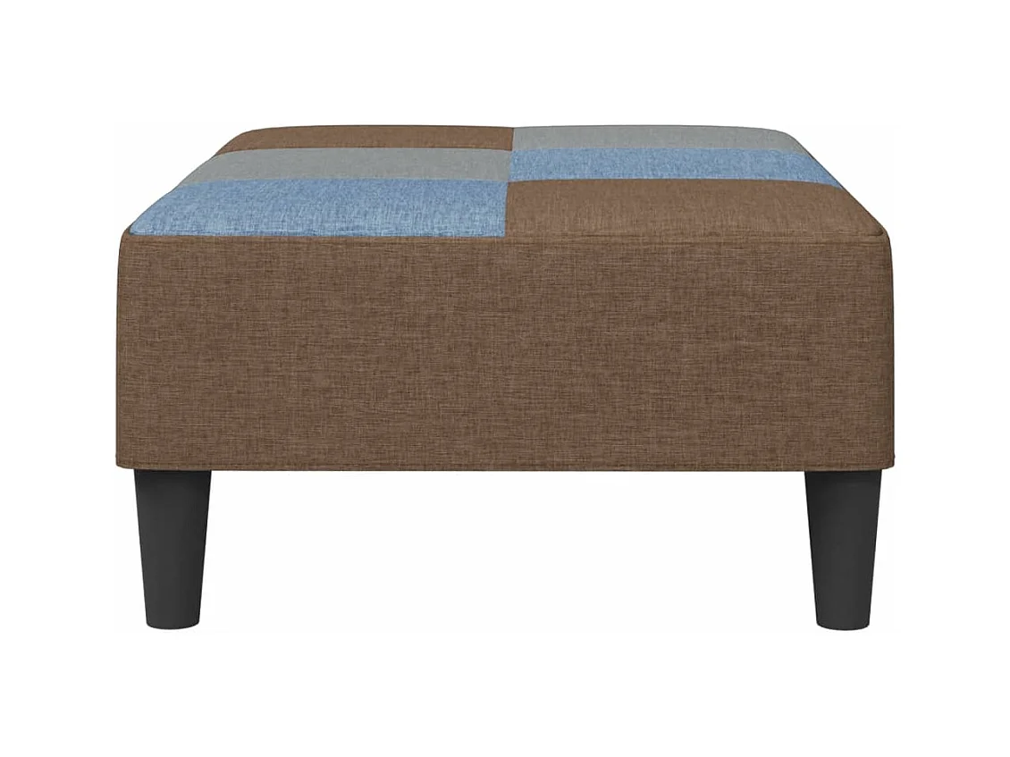 Repose-pied patchwork 77x55x31 cm tissu FR816060