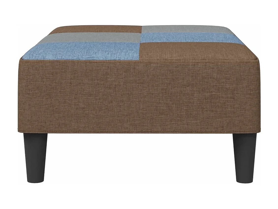 Repose-pied patchwork 77x55x31 cm tissu FR816060