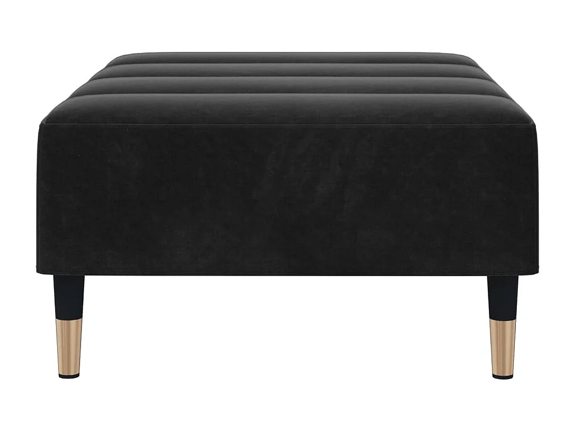 Apoio de pés 77x55x31 cm veludo preto PT162895