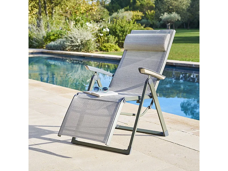 Chaise longue Decima Hespéride athéa/vert laurier