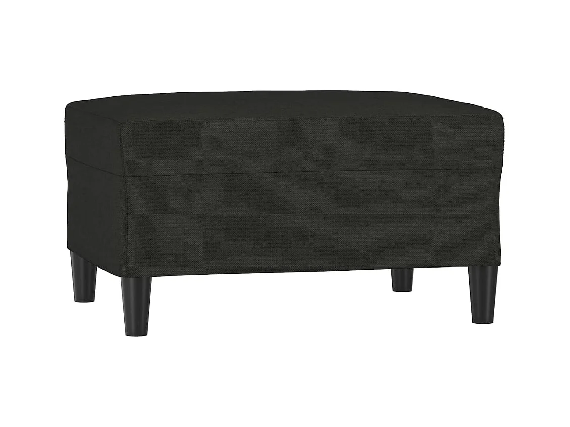 Repose-pied Noir 70x55x41 cm Tissu FR725654