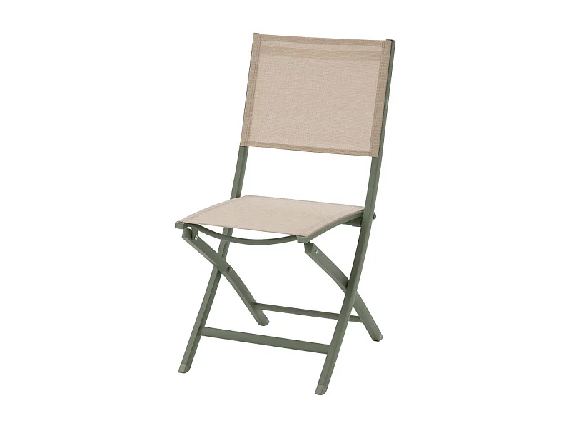 Chaise pliante extérieur Essentia  lin/laurier Hespéride