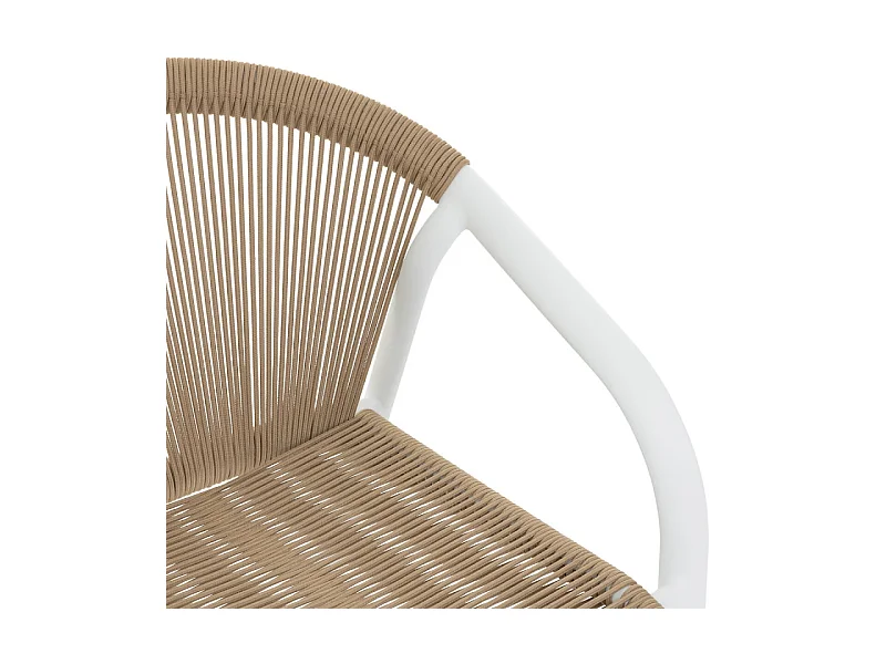 Fauteuil empilable Riu miel / blanc Hespéride