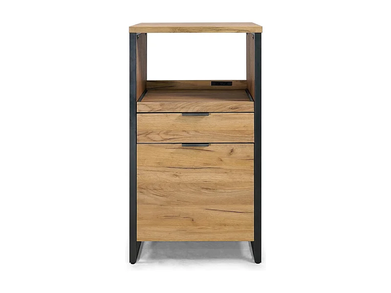 Meuble de cuisine plateau coulissant + tiroir + porte Ron