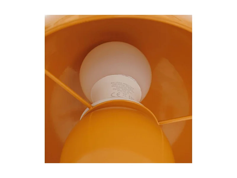 Lampe à Poser Champignon "Lito" 24cm Ocre