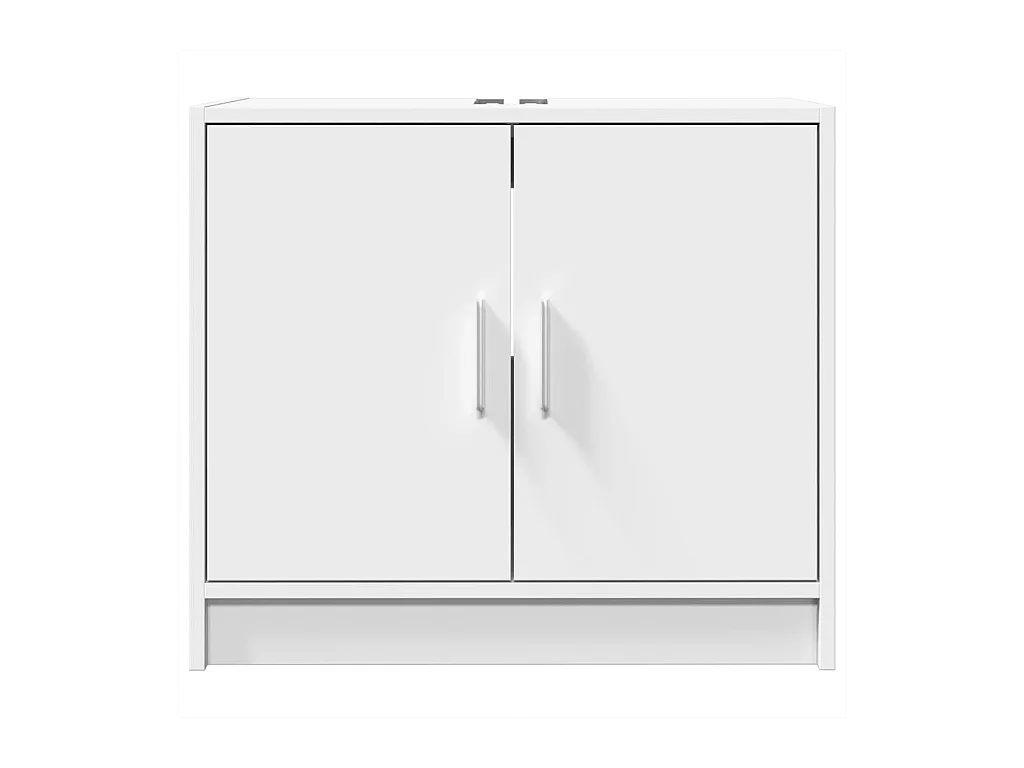 Armoire de lavabo blanc 63x29x55 cm bois d'ingénierie FR752792